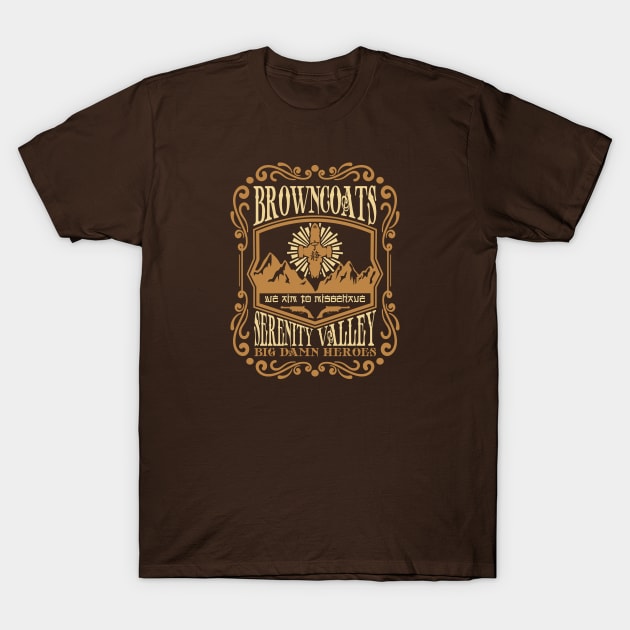 Unofficial Firefly Serenity Browncoats T-Shirt by DrPeper